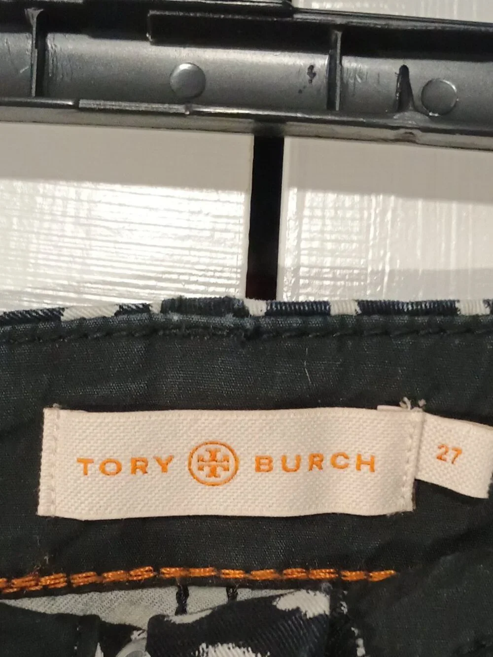 Tory Burch Dotted Pony Walker Cargo Skinny Pants Size: 27 / US 4